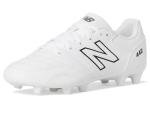 New Balance Boy's 442 V2 Academy FG Junior Soccer Shoe, White/Black, 5 Big Kid