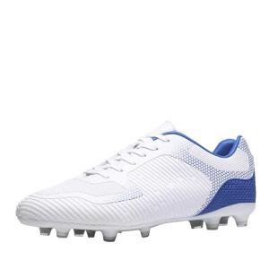 DREAM PAIRS Men‘s Firm Ground Soccer Cleats Soccer Shoes,Size 8,White/Royal,SUPERFLIGHT-2