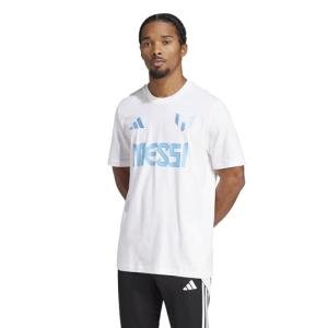 adidas Men's Messi T-Shirt, White, 3X-Large