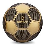 RIP-IT Womens Pro Black & Gold Training Soccer Ball #5 - Features Traditional 32 Panel Construction - Includes Winding Bladder for Long-Lasting Inflation