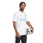 adidas Men's Messi T-Shirt, White, 3X-Large