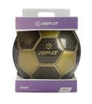 RIP-IT Womens Pro Black & Gold Training Soccer Ball #5 - Features Traditional 32 Panel Construction - Includes Winding Bladder for Long-Lasting Inflation