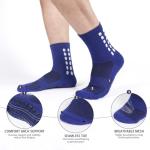 Barrlves 6 Pairs Grip Soccer Socks Colorful Non Slip Sports Football Basketball Hospital Yoga Socks for Men Women(6 Pairs, 3pairs black+3pairs white)
