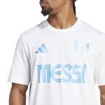 adidas Men's Messi T-Shirt, White, 3X-Large