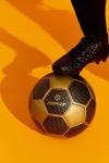 RIP-IT Womens Pro Black & Gold Training Soccer Ball #5 - Features Traditional 32 Panel Construction - Includes Winding Bladder for Long-Lasting Inflation