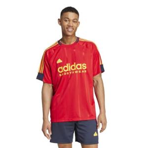 adidas Men's House of Tiro Nations Pack T-Shirt, Better Scarlet/Ink/Bold Gold