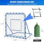 Winthai 3.7x3.7FT Adjustable Soccer Rebounder Net