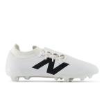 New Balance Unisex Furon Dispatch FG V7+ Soccer Shoe, White/Black/True Red, 4.5 US Men