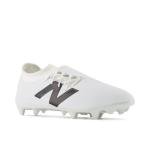 New Balance Unisex Furon Dispatch FG V7+ Soccer Shoe, White/Black/True Red, 4.5 US Men