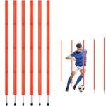TOBWOLF 6PCS 6FT Adjustable Soccer Agility Training Poles, Slalom Training Agility Pole Set, Detachable Sports Training Speed Sticks, Outdoor Speed & Agility Turf Training Poles for Soccer Drills