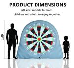 SAYOK Outdoor 6ft Inflatable Giant Kick Darts, Inflatable Football Darts Board, Soccer Dart Board, Carnival Games, Goalpost Game, with PUM&6 Soccers for Adults Kids Outdoor Backyard Parties