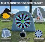 SAYOK Outdoor 6ft Inflatable Giant Kick Darts, Inflatable Football Darts Board, Soccer Dart Board, Carnival Games, Goalpost Game, with PUM&6 Soccers for Adults Kids Outdoor Backyard Parties