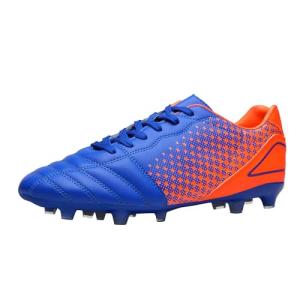 DREAM PAIRS Men's Firm Ground Soccer Cleats Soccer Shoes,Size 7.5,Royal/Orange,SUPERFLIGHT-1