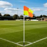 5FT Soccer Corner Flags, Adjustable Soccer Agility Poles with Ground Spring Nails and Corner Flags Set of 4 for Soccer Field，Speed and Agility Training Equipment for Outdoor with Carry Bag