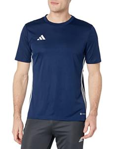 adidas Mens Tabela 23 Jersey Team, Navy, Blue/White, Medium/Tall + 2"