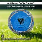 Vizari Odyssey Soccer Ball | Durable and Firm Youth Soccer Ball | Junior Soccer Ball with Premium TPU Casing | Outdoor Soccer Ball for Boys & Girls (Pack of 1, 6 & 12)