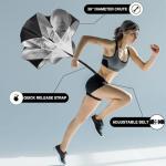 HRXYYCX Agility Ladder Speed Training Equipment Set-20ft Agility Ladder 4 Adjustable Hurdles Running Parachute Jump Rope Speed Training Equipment for Soccer Football Basketball