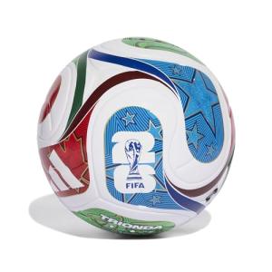 adidas Unisex-Adult World Cup League Soccer Ball, White/Team Royal Blue/Solar Blue/Power Red, 5