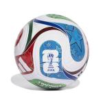 adidas Unisex-Adult World Cup League Soccer Ball, White/Team Royal Blue/Solar Blue/Power Red, 5