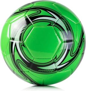 Western Star Soccer Ball Size 3 & Size 4 & Size 5 - Official Match Weight - 6 Designs - Youth & Adult Soccer Players - Attractive and Durable Design - Match Grade Soccer Ball (Green, 4)