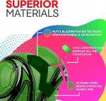 Western Star Soccer Ball Size 3 & Size 4 & Size 5 - Official Match Weight - 6 Designs - Youth & Adult Soccer Players - Attractive and Durable Design - Match Grade Soccer Ball (Green, 4)