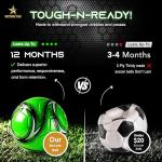 Western Star Soccer Ball Size 3 & Size 4 & Size 5 - Official Match Weight - 6 Designs - Youth & Adult Soccer Players - Attractive and Durable Design - Match Grade Soccer Ball (Green, 4)