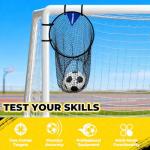 Top Bins Soccer Goal Target 2 Pcs Soccer Target Net for Volley, Passing, Shooting Accuracy Practice Soccer Training Equipment with Carry Case