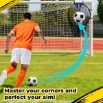 Top Bins Soccer Goal Target 2 Pcs Soccer Target Net for Volley, Passing, Shooting Accuracy Practice Soccer Training Equipment with Carry Case