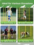 SEAOTTER Soccer Agility Training Poles, 6/10/20Pcs 6FT Adjustable Detachable Sports Speed Training Sticks, Practice Equipment Accessories for Football, Slalom & Rugby, Bending Poles for Horses
