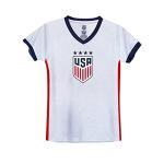 Icon Sports U.S.Women Soccer Game Day Tee - Officially Licensed Unisex Youth Short Sleeve T-Shirt 81 White Red Alex Morgan S