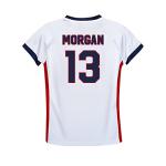 Icon Sports U.S.Women Soccer Game Day Tee - Officially Licensed Unisex Youth Short Sleeve T-Shirt 81 White Red Alex Morgan S