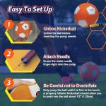 Kickerball - Curve and Swerve Soccer Ball/Football Toy - Kick Like The Pros, Great Gift for Boys and Girls - Perfect for Outdoor & Indoor Match or Game, Bring The World Cup to Your Backyard, Orange