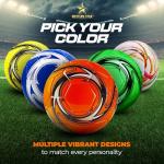 Western Star Soccer Ball Size 3 & Size 4 & Size 5 - Official Match Weight - 6 Designs - Youth & Adult Soccer Players - Attractive and Durable Design - Match Grade Soccer Ball (Amber Orange, 4)