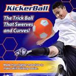 Kickerball - Curve and Swerve Soccer Ball/Football Toy - Kick Like The Pros, Great Gift for Boys and Girls - Perfect for Outdoor & Indoor Match or Game, Bring The World Cup to Your Backyard, Orange