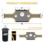 MR Soccer Goal Target Net 16’x7’, 7 Players Soccer Field Net, Professional Soccer Target Sheet Shooting Practice Training Aid for Scoring and Finishing