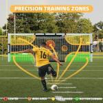 MR Soccer Goal Target Net 16’x7’, 7 Players Soccer Field Net, Professional Soccer Target Sheet Shooting Practice Training Aid for Scoring and Finishing