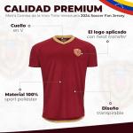 Generic Men's Camisa de la Vino Tinto Venezuela 2024 Soccer Fan Jersey (US, Alpha, Medium, Regular, Regular, Maroon)