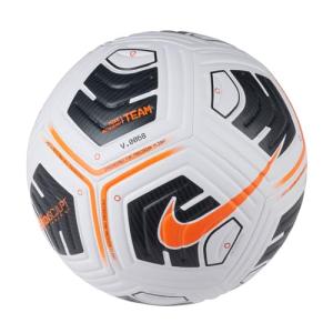 Nike Unisex's Academy - Team Football Ball, White/Black/Total Orange, 5