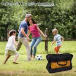 Neoaider 6 FT Agility Poles for Soccer, Basketball, Rugby, Dog, 4 Pack Detachable Soccer Agility Poles w/Rubber Bases, Indoor & Outdoor Use Soccer Poles for Training