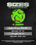 American Challenge Brasilia Soccer Ball – Sizes 5, 4, 3 & 2 – Youth & Adult Training Soccer Ball for Practice, Games & Grass Fields