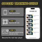 Soccer Training Mat With Technique Video Soccer Training Equipment Includes Football Trainer And Grip Socks Soccer Gifts Improve Coordination Anti-Slip Silent Absorption Mat For Footwork Training