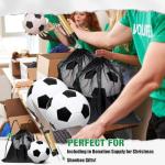 Yasuwekik Soccer Ball Donation Kit - 6 Size 5 Soccer Balls, 6 Ball Pump, 6 Mesh Sport Bags, 12 Needles