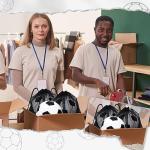 Yasuwekik Soccer Ball Donation Kit - 6 Size 5 Soccer Balls, 6 Ball Pump, 6 Mesh Sport Bags, 12 Needles