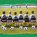 Yasuwekik Soccer Ball Donation Kit - 6 Size 5 Soccer Balls, 6 Ball Pump, 6 Mesh Sport Bags, 12 Needles