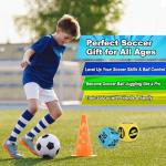 Soccer Training Dice Set - 2 Pack Ideal Soccer Gifts for Boys 8-12, Girls, Teams & Coaching Drills - Practice Equipment with Action & Time Challenge Mode - Fun Sports Games for Kids(Blue + Yellow)