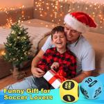 Soccer Training Dice Set - 2 Pack Ideal Soccer Gifts for Boys 8-12, Girls, Teams & Coaching Drills - Practice Equipment with Action & Time Challenge Mode - Fun Sports Games for Kids(Blue + Yellow)
