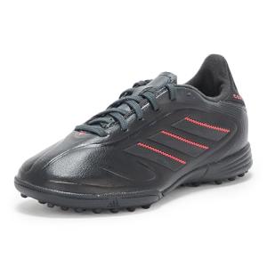 adidas Unisex-Kids Copa Pure 3 League Turf Soccer, Black/Carbon/Lucid Red, 4