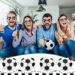 Tellegloww 12 Pcs Sport Glasses Football Volleyball Soccer Softball Gift for Team Sport Party Favor Glass for Teen Player Coach(Soccer)