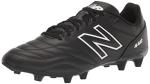 New Balance Men's 442 Academy Fg V2 Soccer Shoe, Black/White/Red, 12 Wide