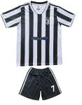 LeenBD 2021/2022 New #7 Ronaldo Kids Soccer Jersey & Shorts Youth Size (White,26..)